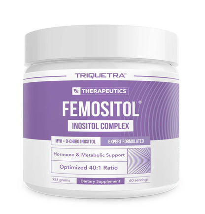FemoSitol Inositol Powder 40:1 – Myo-/D-Chiro Inositol for PCOS, 123 g (60 Servings)