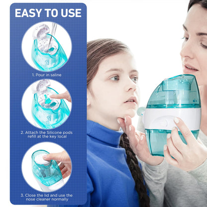 FireAnt 100 Saline Packets & 16 Silicone Pads Refills for Navage Nasal Care