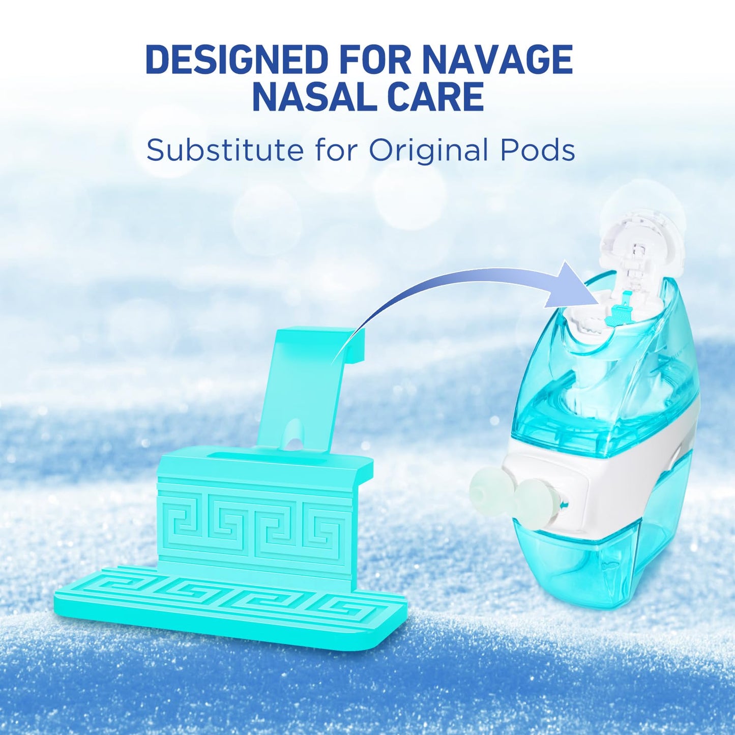 FireAnt 100 Saline Packets + 12 Reusable Navage Pods for Nasal Care