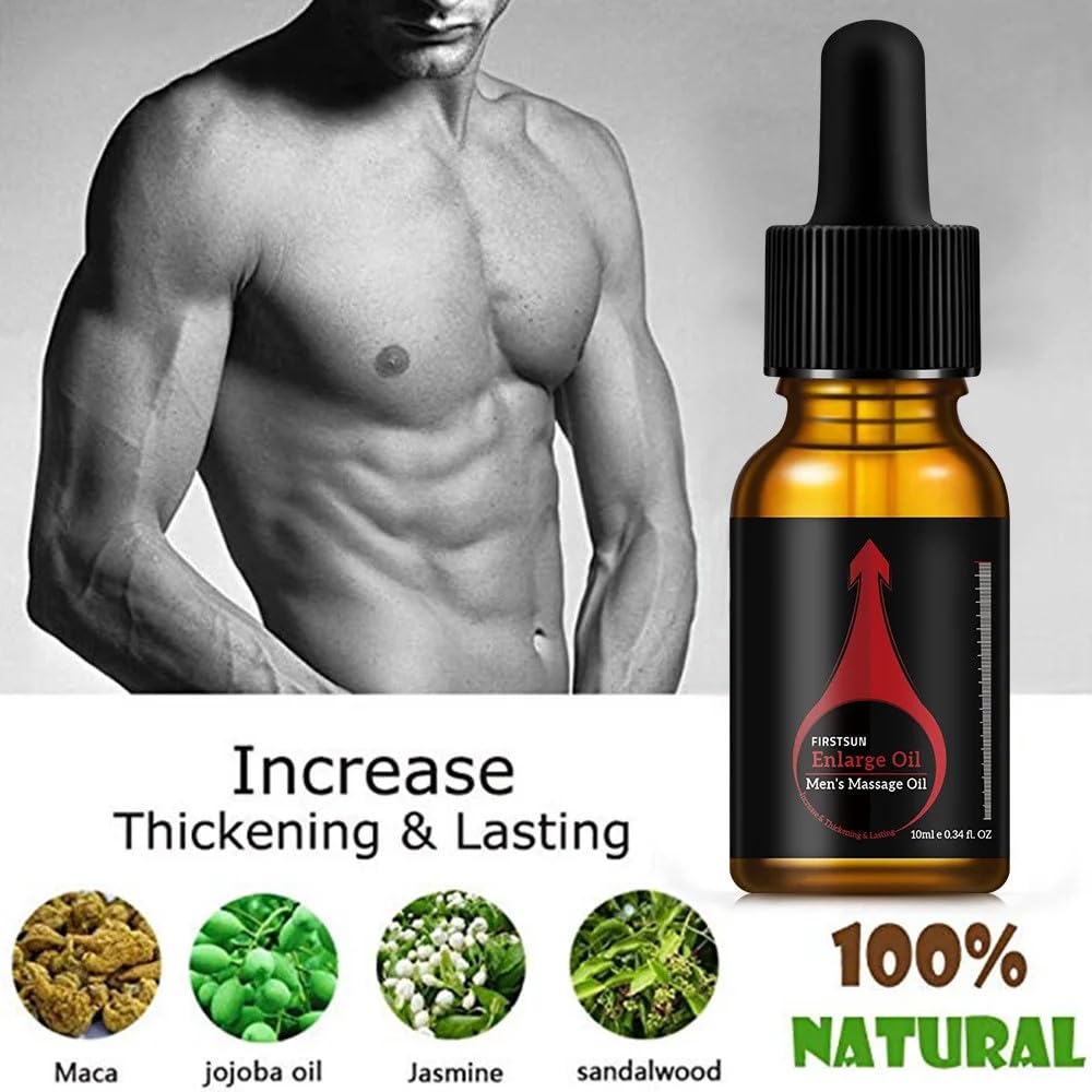 FirstSun Enlarge and Thickening Oil – Men’s Energy Massage Essential Oil (2 Packs)