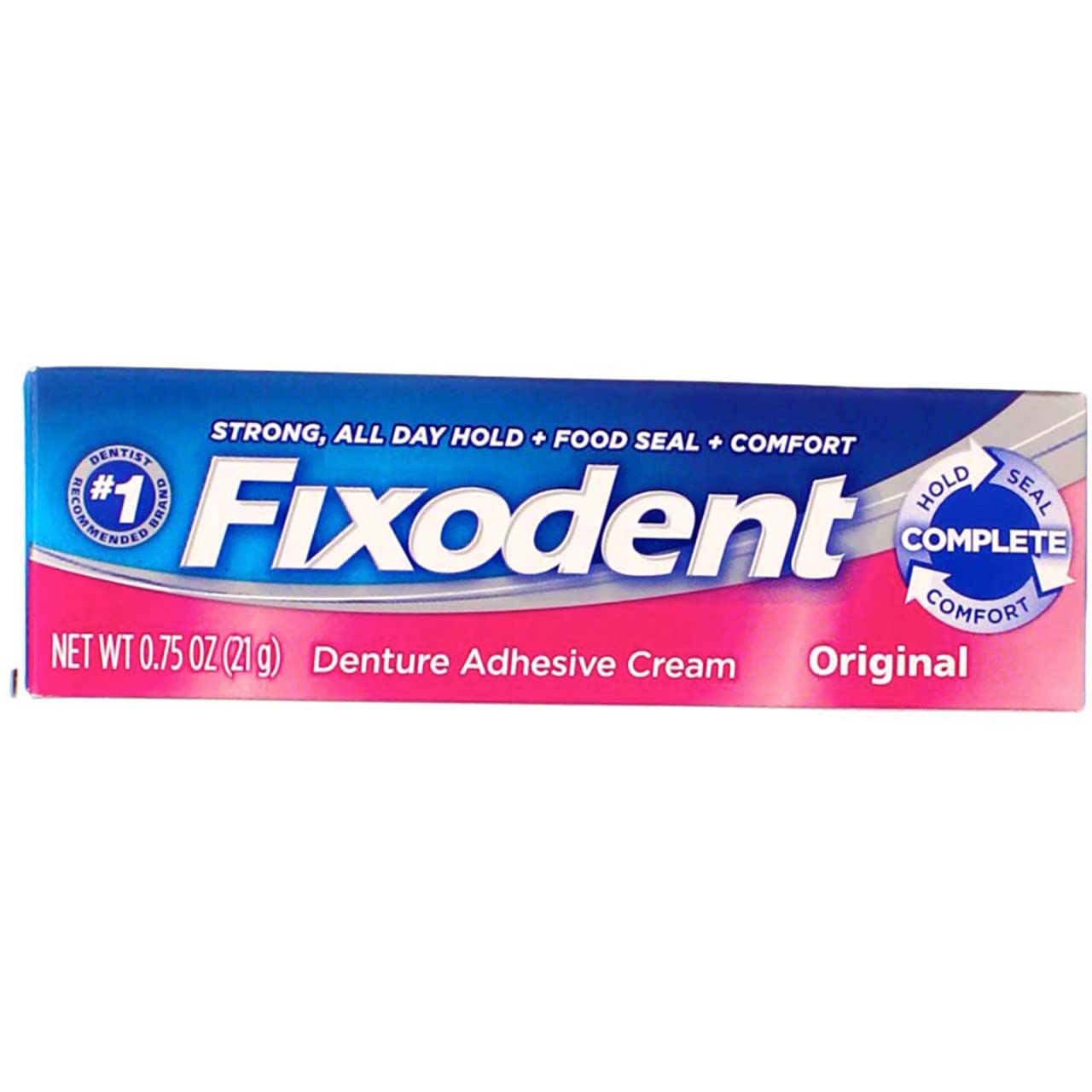 Fixodent Original Denture Adhesive Cream 0.75 oz – Pack of 8