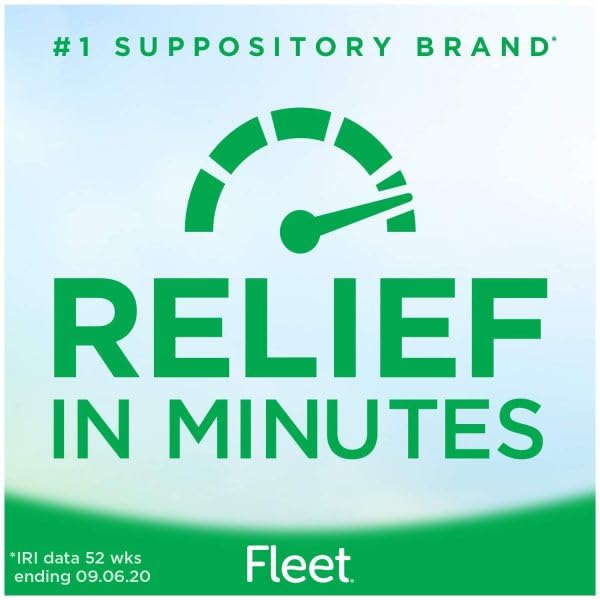 Fleet Liquid Glycerin Suppositories for Adult Constipation — Fast-Acting, No-Mess Applicator, 7.5 mL, 4 Bottles (12 Pack)