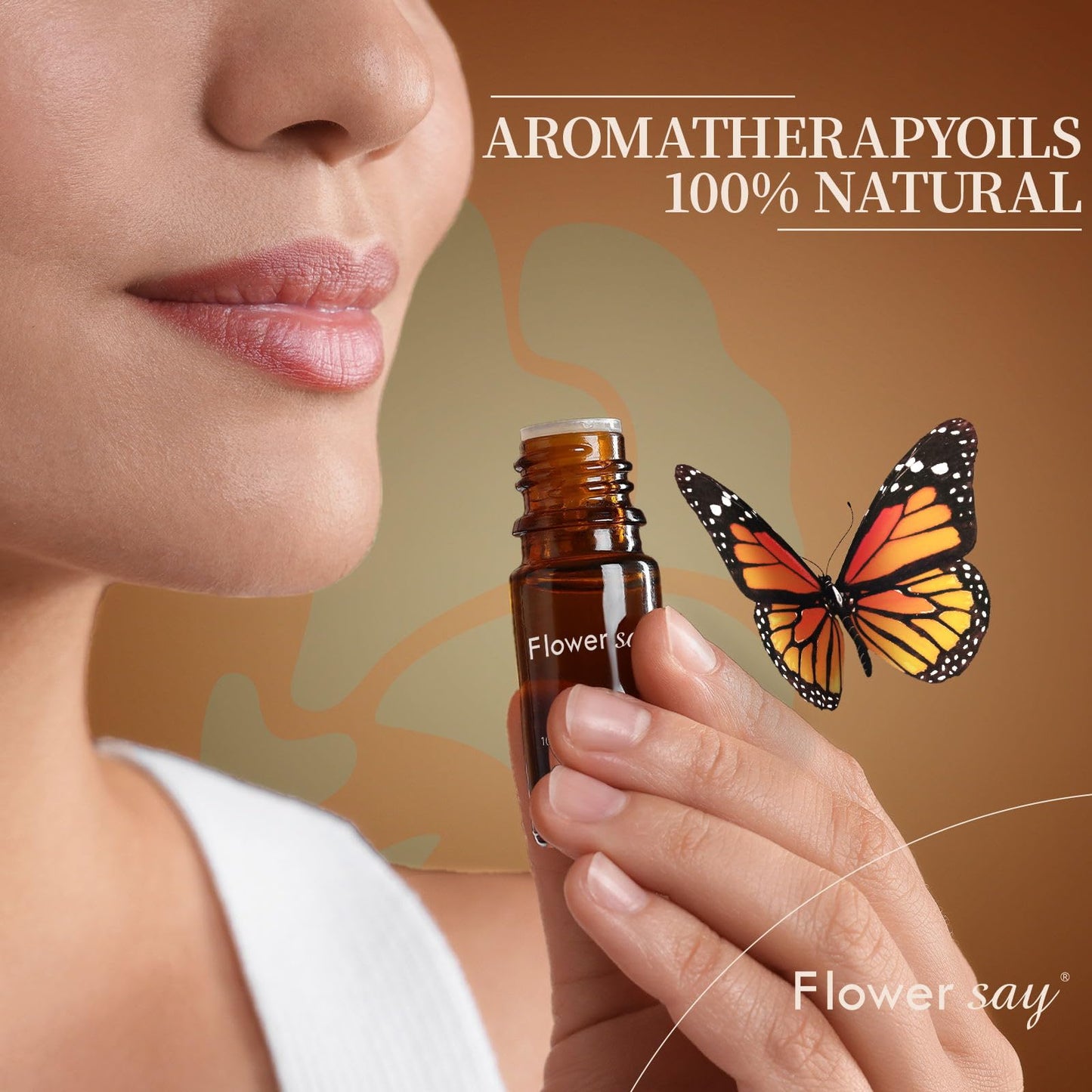 FLOWERSAY Lemon Essential Oil 0.34oz - Pure Therapeutic Grade for Diffuser & Skin Care
