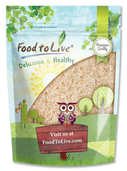 Food to Live Whole Psyllium Husks - 12 oz | Pure Psyllium Husk Flakes, Keto & Vegan