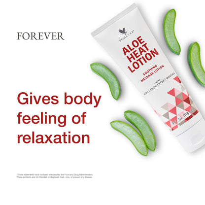 Forever Living Aloe Heat Lotion with Menthol & Eucalyptus - Comfort & Skin Nourishment - Vegan-Friendly, 4 oz