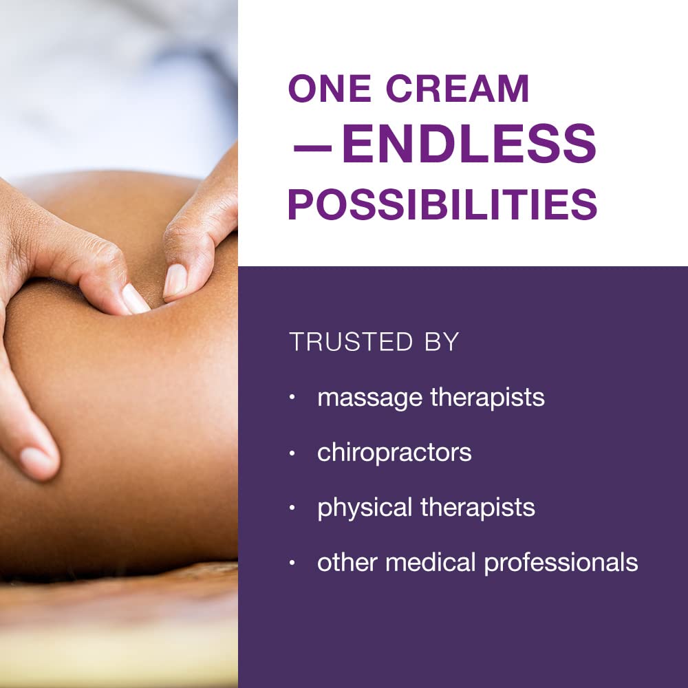 Free-Up Professional Massage Cream – Fragrance-Free, Non-Greasy, 16 oz Jar (3-Pack)