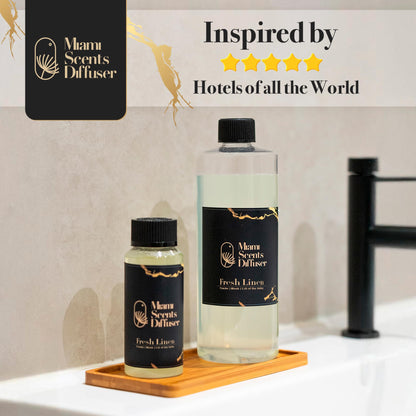 Fresh Linen Scent – Hotel-Inspired Essential Oils (4 oz / 120 ml) Diffuser