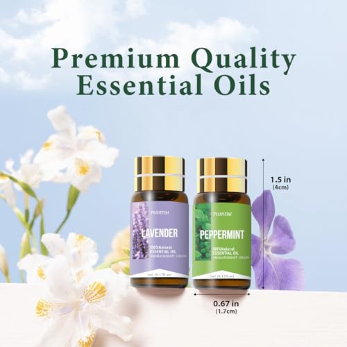 FUHITIM 90 Pcs Essential Oil Set – Gift Set for Diffuser, Massage, Soap & Candles