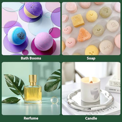 FUHITIM 90 Pcs Essential Oil Set – Gift Set for Diffuser, Massage, Soap & Candles