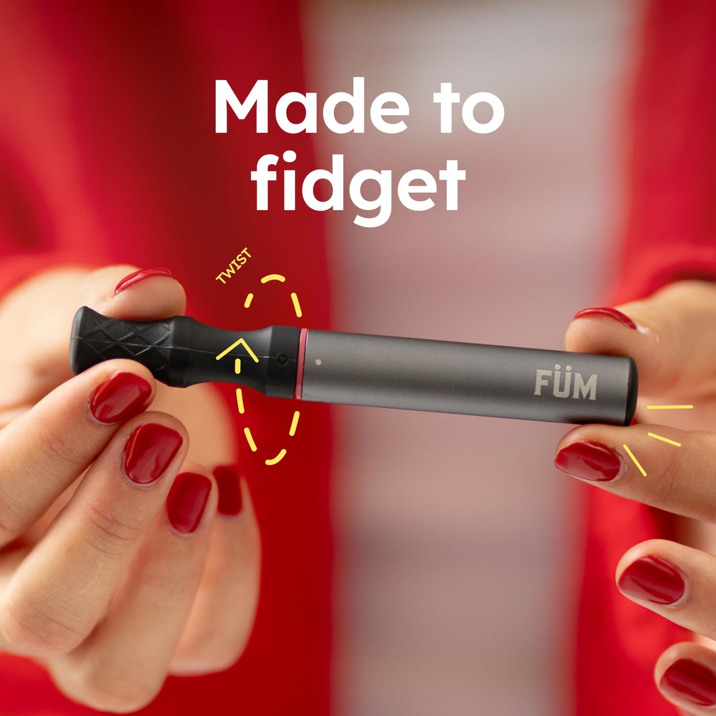 FÜM Zero Device | Fresh, Pocket-Sized Habit Support Tool | Weighted, Portable & Refreshing | Mango