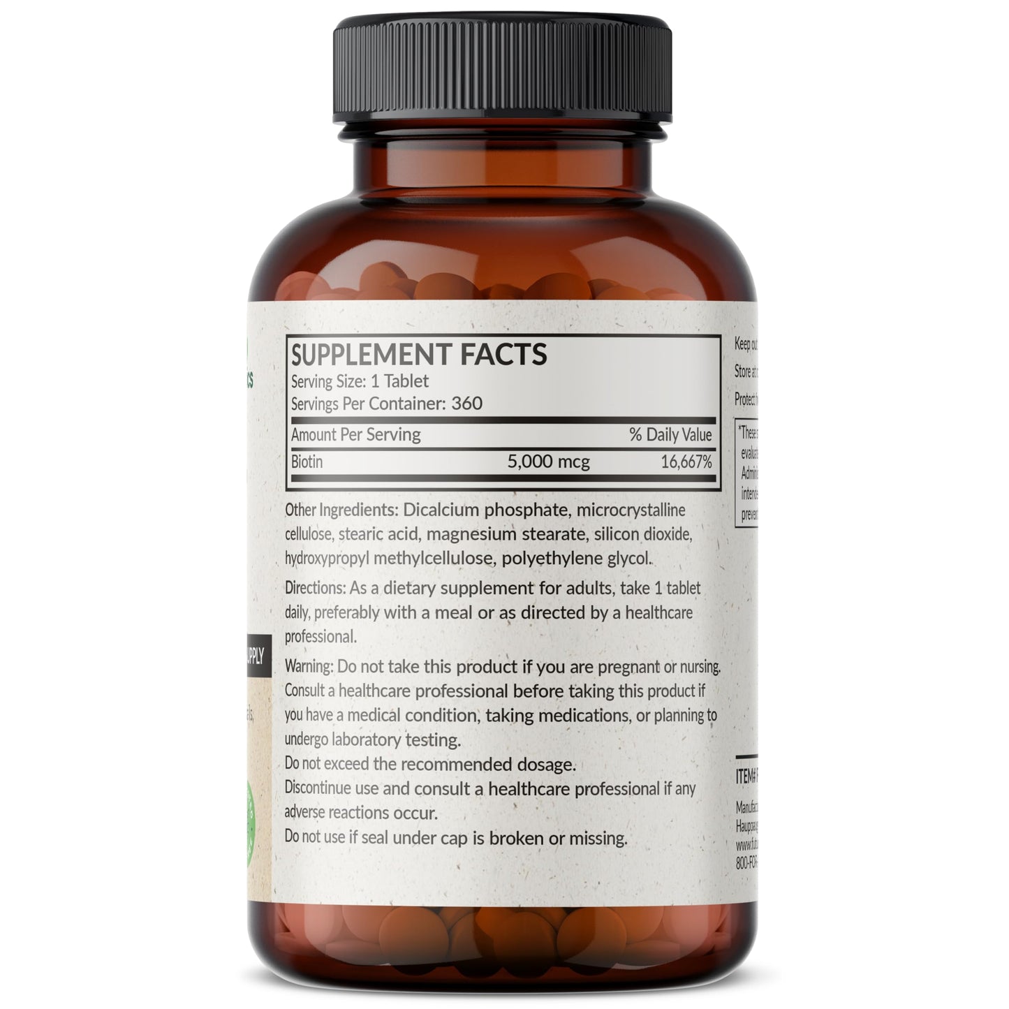 Futurebiotics Biotin 5000 MCG – Supports Hair, Skin & Nails (Non-GMO)