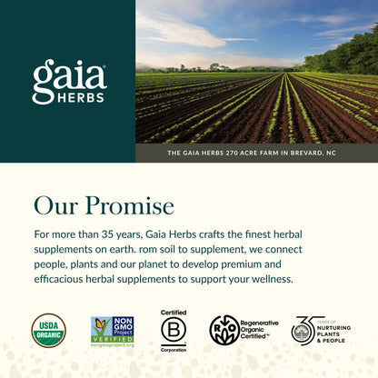Gaia Herbs Black Elderberry Syrup - Immune Support - Organic Sambucus nigra - 5.4 Fl Oz (32-Day Supply) - USDA Certified Organic
