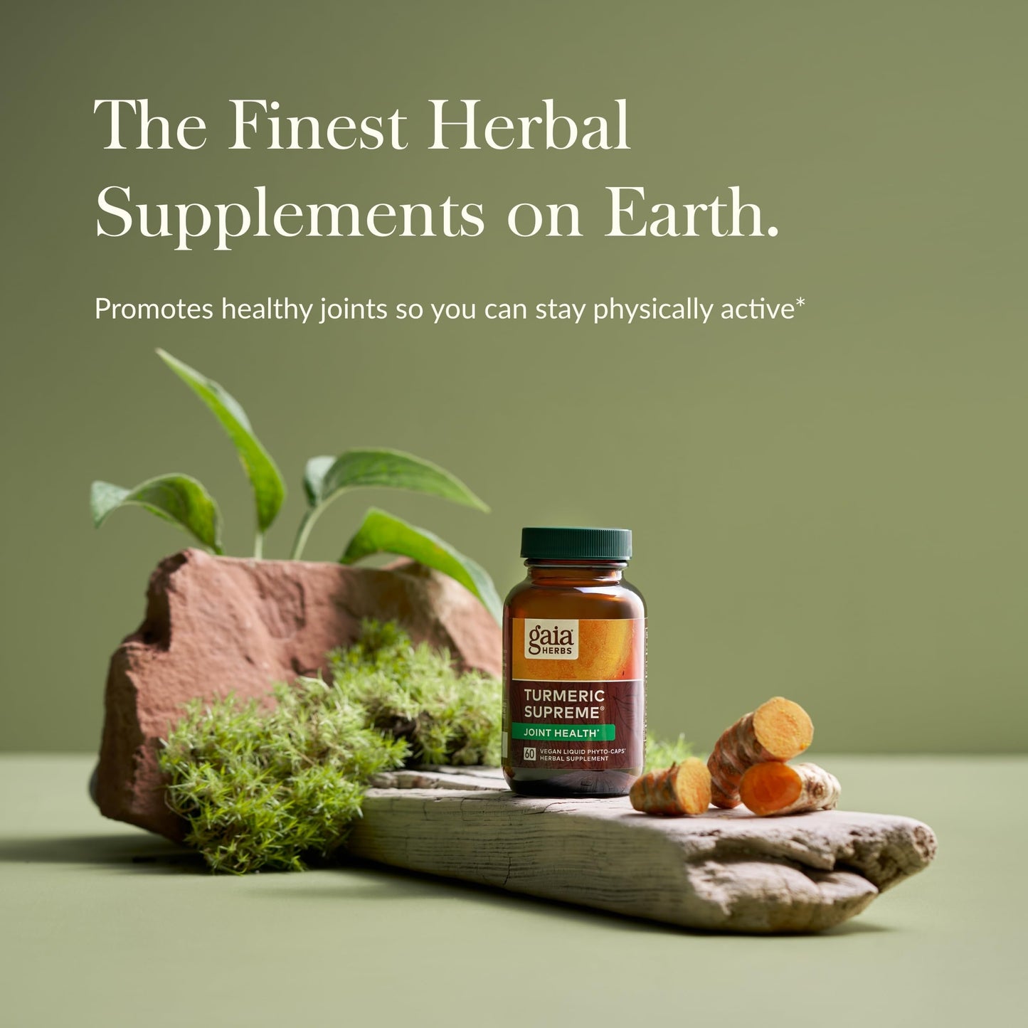 Gaia Herbs Turmeric Supreme Joint Health – Joint Support Supplement (60 Liquid Phyto-Capsules)