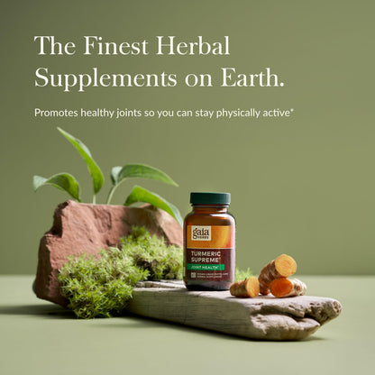 Gaia Herbs Turmeric Supreme Joint Health – Joint Support Supplement (60 Liquid Phyto-Capsules)
