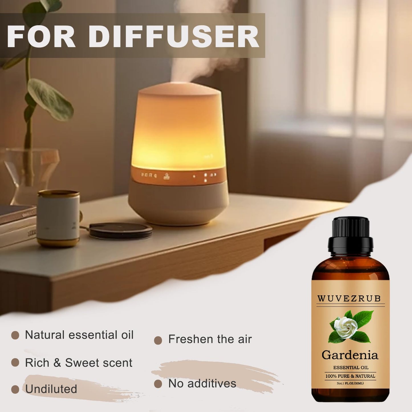 Wuvezrub Gardenia Essential Oil 30ML – Pure & Natural