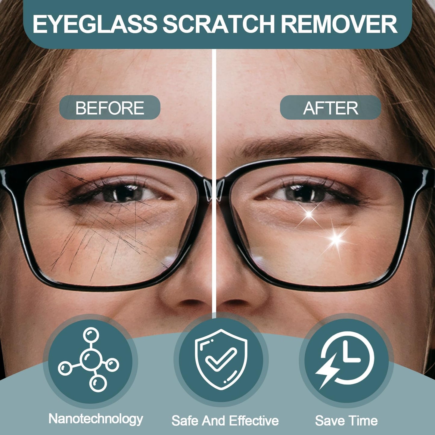 Gartiage Eyeglass Scratch Remover & Cleaner Spray – Lens & Screen Cleaning Kit