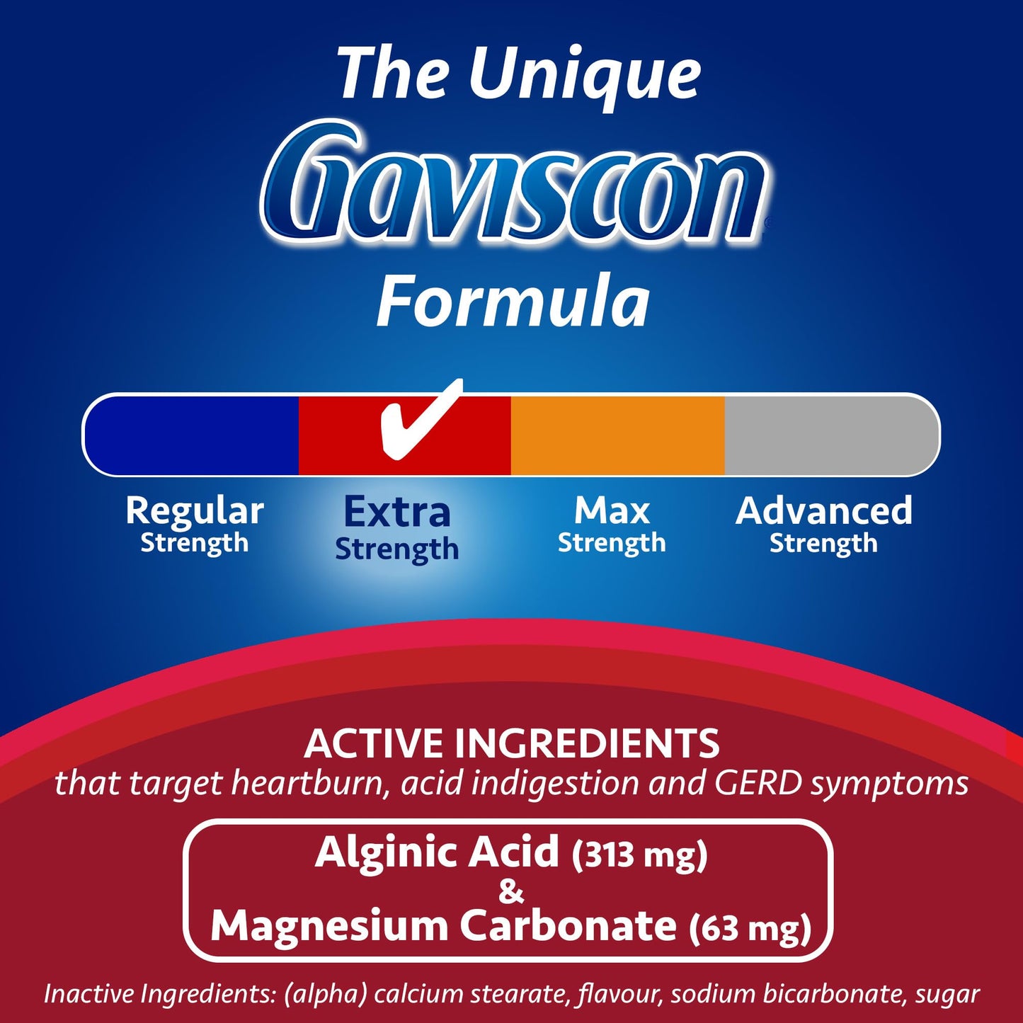 Gaviscon Extra Strength Peppermint Foamtabs – 60 Tablets