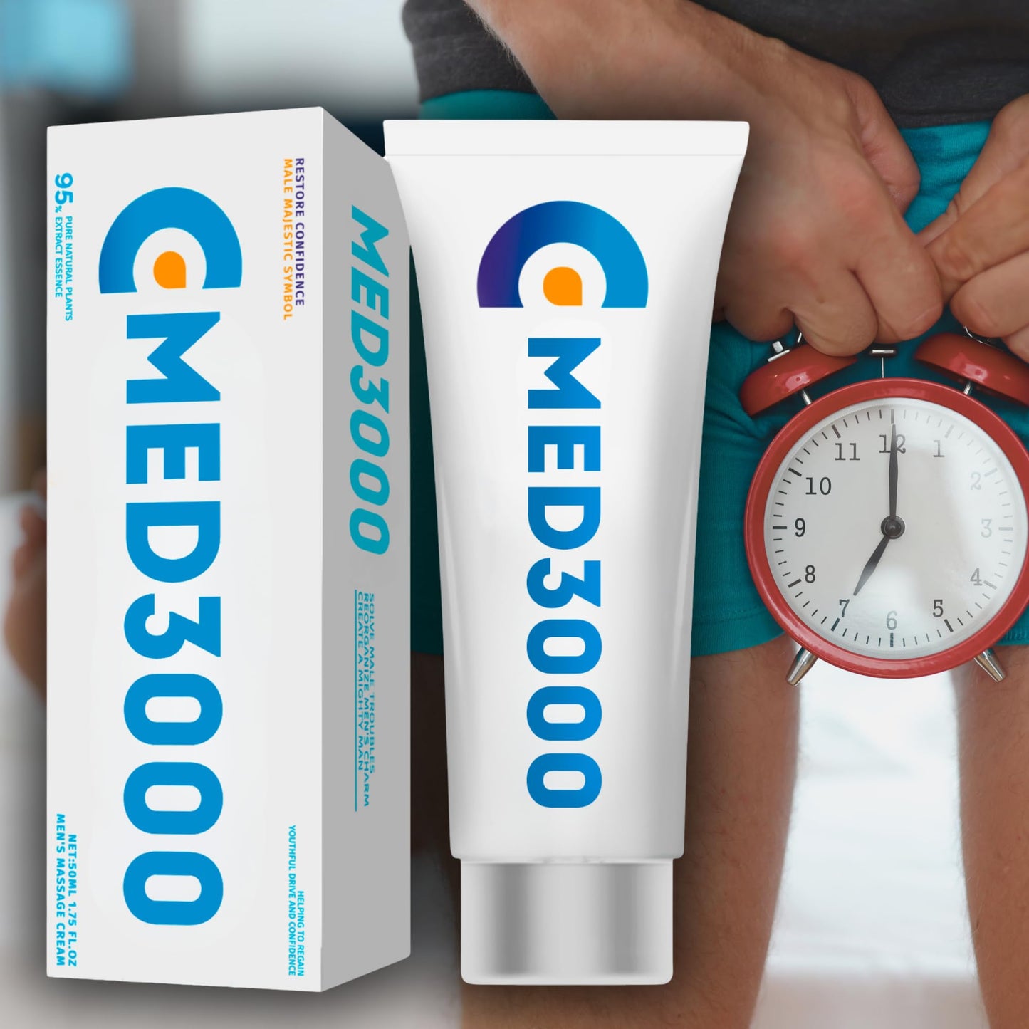 Gel Med3000 for Men - Powerful Testosterone Booster and Blood Flow Enhancer
