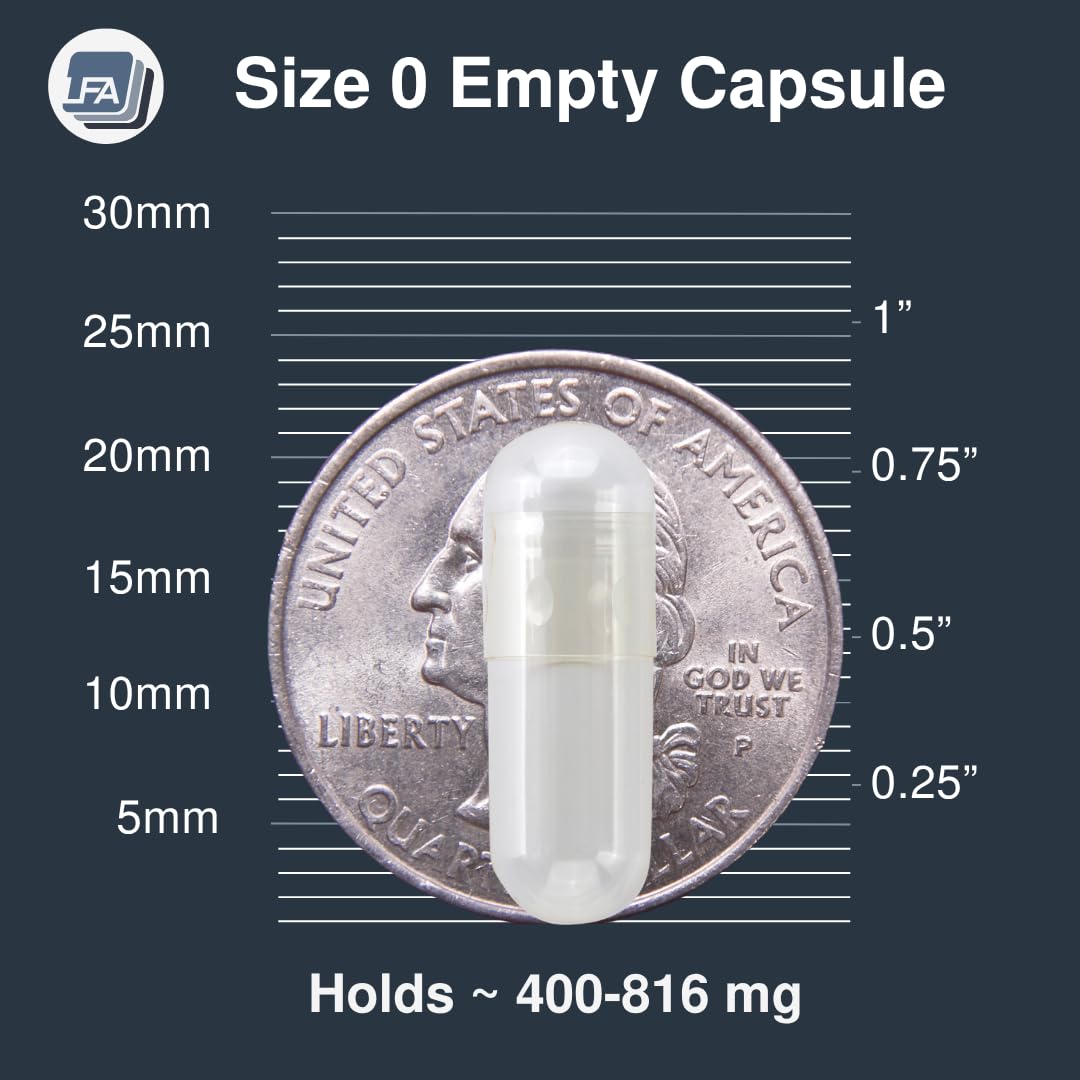 Empty Gelatin Capsules Size 0-120 | Halal Beef Gel Caps for DIY Filling Kit