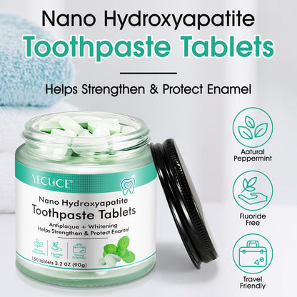 Generic 150P Toothpaste Tablets – Nano Hydroxyapatite, Travel Spearmint