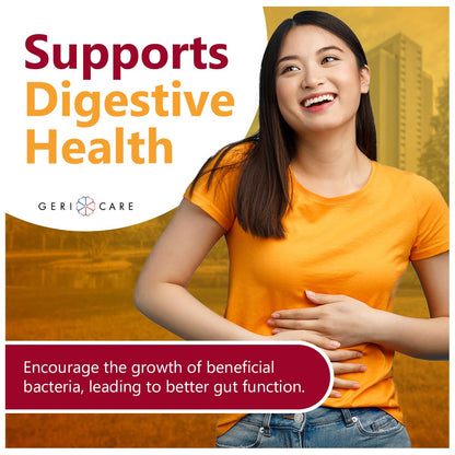 GeriCare Prebiotic Digestive Support Gummies – Berry Flavor, 72 Count | Plant-Based Fiber for Gut Health, Regularity | Non-GMO, Gluten-Free, Vegan