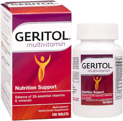 Geritol Complete Tablets – 100 Count (Pack of 3) | Multivitamin Supplement