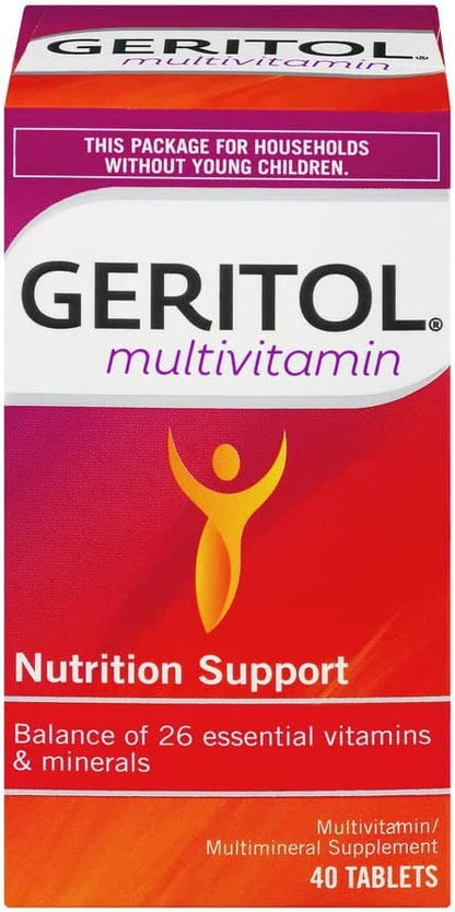 Geritol Complete Tablets – 100 Count (Pack of 3) | Multivitamin Supplement