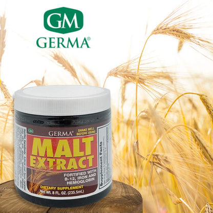 Germa Malt Extract with Vitamin B-12 & Iron | Fortified Nutritional Supplement