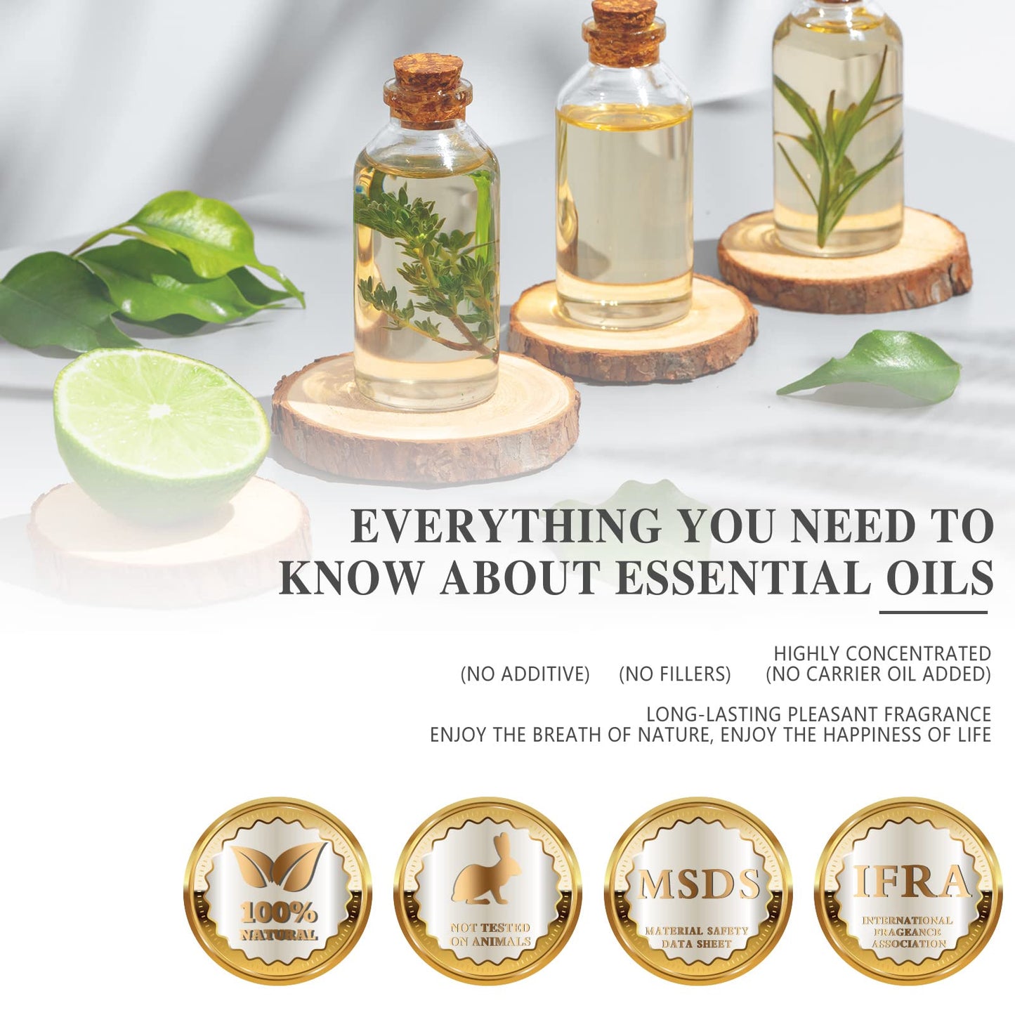 MYRRH Essential Oil 100ml (3.38 fl oz) – MAYJAM Premium Myrrh Oil with Glass Dropper for Diffuser & Candle Making