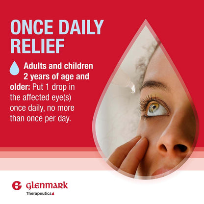Glenmark Therapeutics Olopatadine Eye Drops 0.2% | Fast Allergy Relief for Itchy Eyes