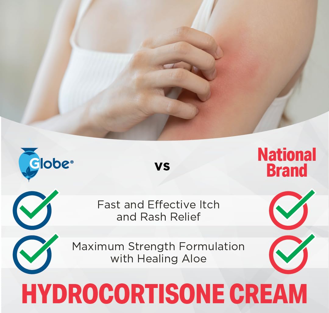 Globe Hydrocortisone 1% Cream — 0.9g Unit Dose Packets (Box 144) Anti-Itch Cream