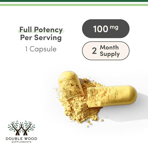 Dihydroberberine 100mg (60 Caps) - GlucoVantage | Third-Party Tested | Vegan Safe | Double Wood