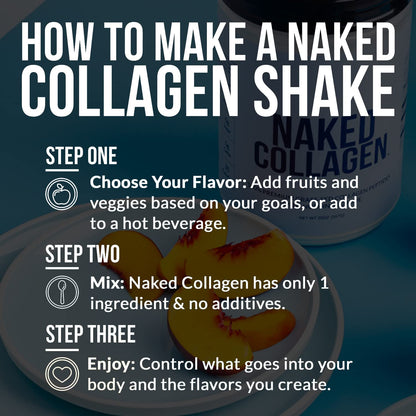 NAKED Chocolate Collagen Peptides Powder – 24 Servings, 20 oz, Grass-Fed, Paleo & Keto Friendly, Non-GMO, Gluten Free