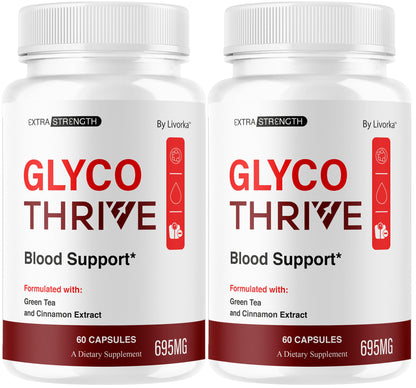 (2 Pack) Glyco Thrive Capsules - Premium Blood Sugar Support