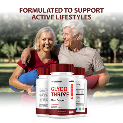 (2 Pack) Glyco Thrive Blood Support | GlycoThrive Max Strength Capsules | 120 Count Multivitamin