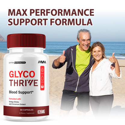 (2 Pack) Glyco Thrive Blood Support | GlycoThrive Max Strength Capsules | 120 Count Multivitamin