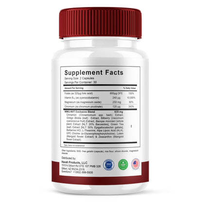 (2 Pack) Glyco Thrive Blood Support | GlycoThrive Max Strength Capsules | 120 Count Multivitamin