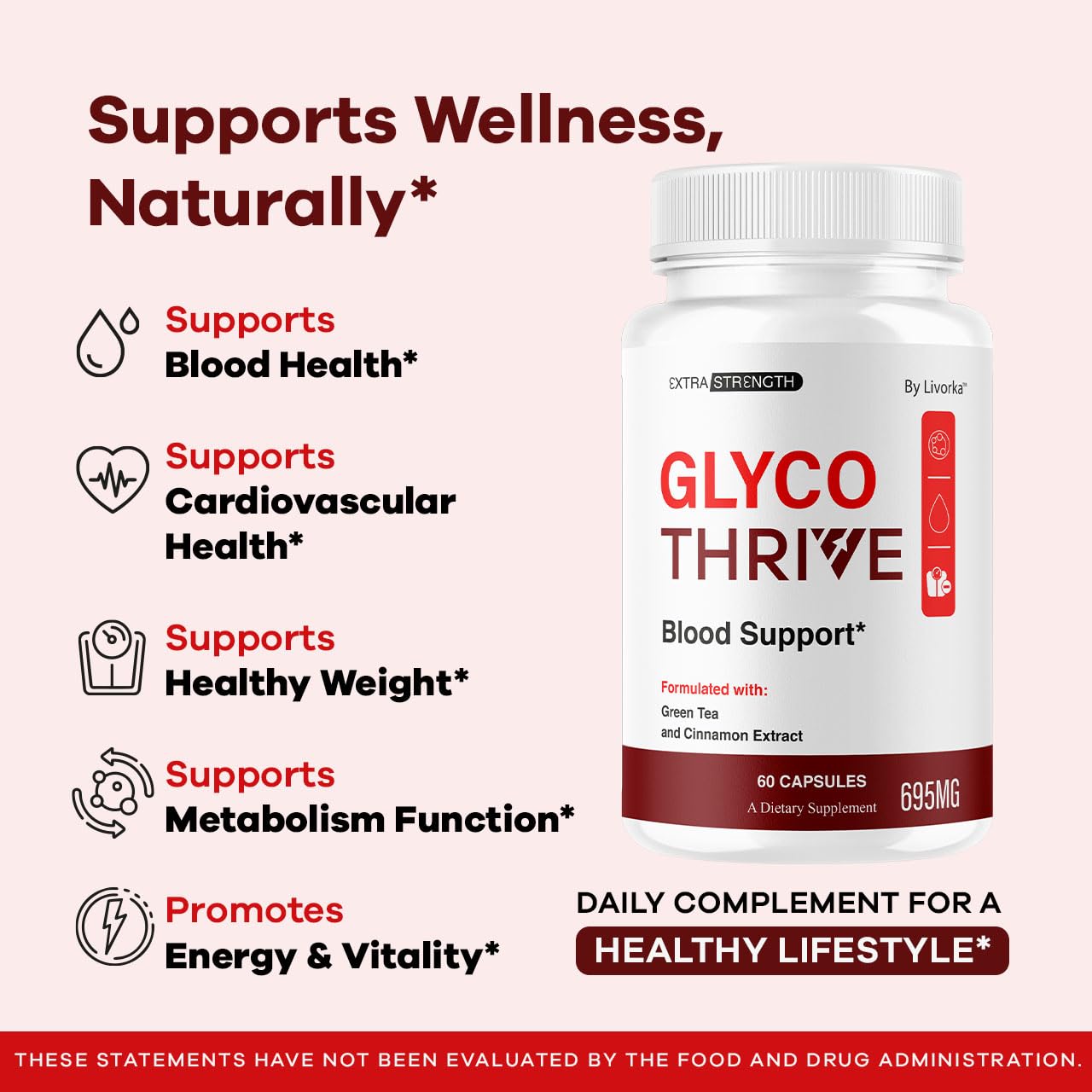 (2 Pack) Glyco Thrive Capsules - Premium Blood Sugar Support