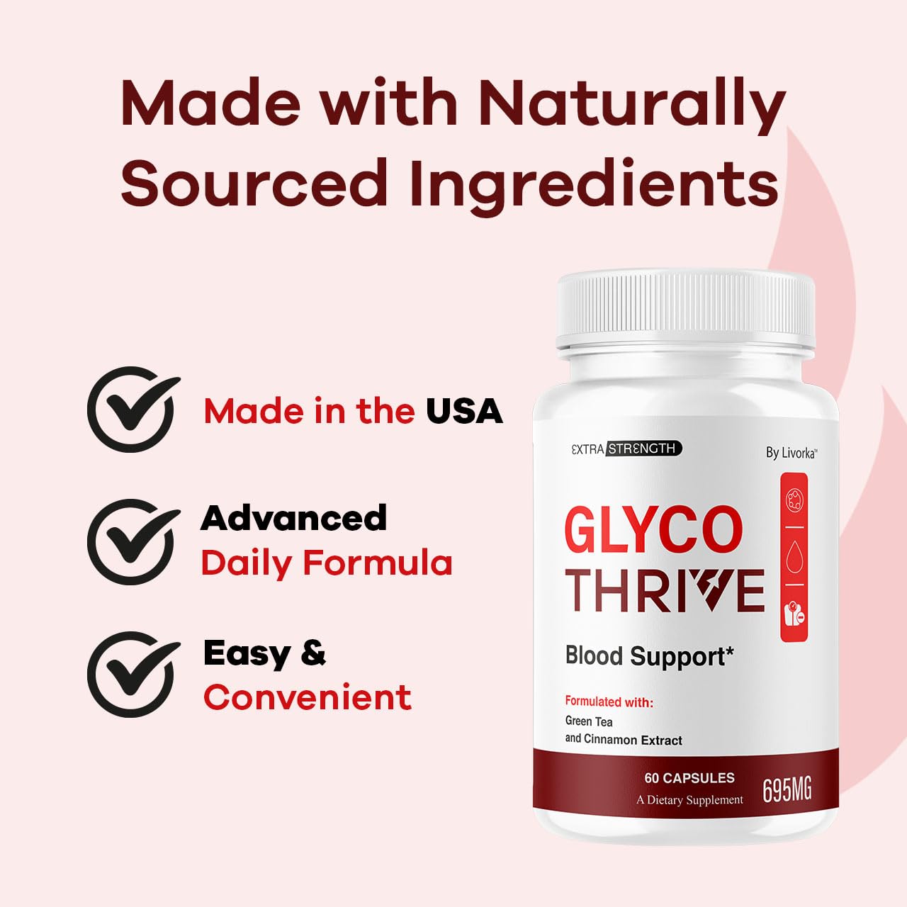 (2 Pack) Glyco Thrive Capsules - Premium Blood Sugar Support