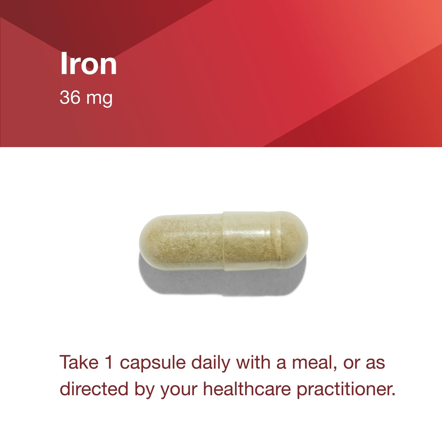 PROTOCOL FOR LIFE BALANCE Iron 36mg - Bioavailable Ferrochel Iron for Energy & Immunity - 90 Veg Capsules