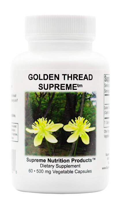 Golden Thread Supreme: 60 Coptis Chinensis Vegetarian Capsules | Supreme Nutrition