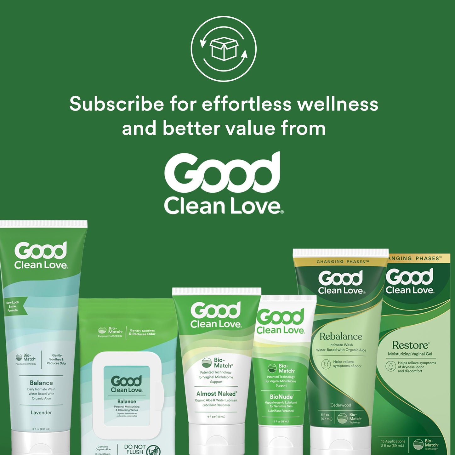 Good Clean Love Restore Moisturizing Vaginal Gel – pH-Balanced, Water-Based Lubricant with Aloe Vera & Lactic Acid | 2 Oz (2-Pack)