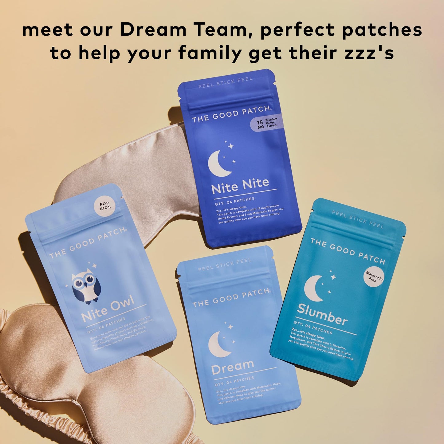 The Good Patch Slumber Sleep Patch - Melatonin-Free, Plant-Powered Wearable Wellness (8 Patches)