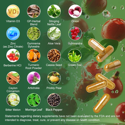 GREENPEOPLE Berberine 1500mg Liposomal - 120 Capsules | Immune Support & Energy