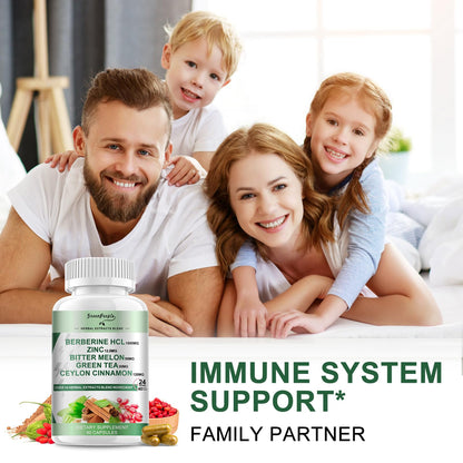 GREENPEOPLE Berberine 1500mg with Ceylon Cinnamon – AMPK & GLP-1 Activation