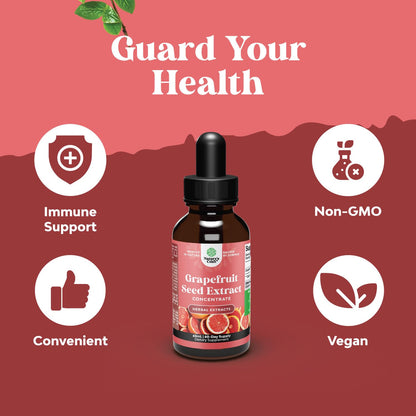GSE Grapefruit Seed Extract Liquid – One Drop Daily | Gut Health & Immune Support | 2OZ, 60 Servings