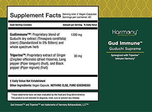 Guduchi Supreme – Highest Potency Ayurvedic Immune Support, Organic 120 Vegan Caps
