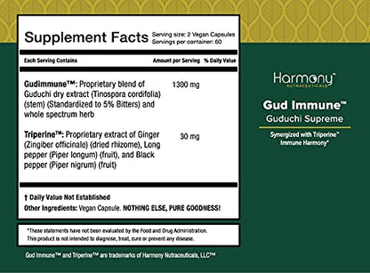 Guduchi Supreme – Highest Potency Ayurvedic Immune Support, Organic 120 Vegan Caps