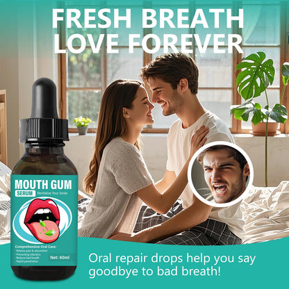 Gum Restore Drops - Gum Repair for Receding Gums, Bad Breath, Alcohol-Free Mint