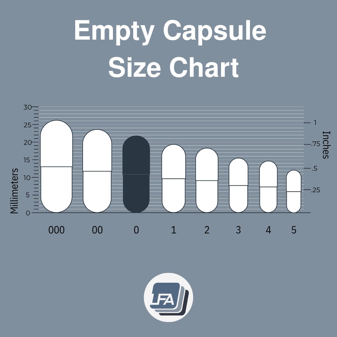Empty Gelatin Capsules Size 0-120 | Halal Beef Gel Caps for DIY Filling Kit